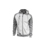 Mikina TRUE Full Zip Fleece Graphic Hoodie Silver Youth