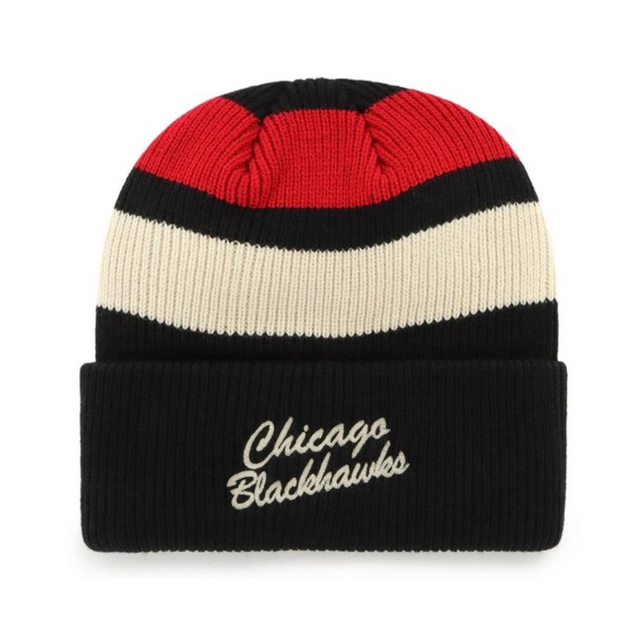 47 BRAND Zimná Čiapka CLUBHOUSE JENNINGS CUFF KNIT Chicago Blackhawks One Size