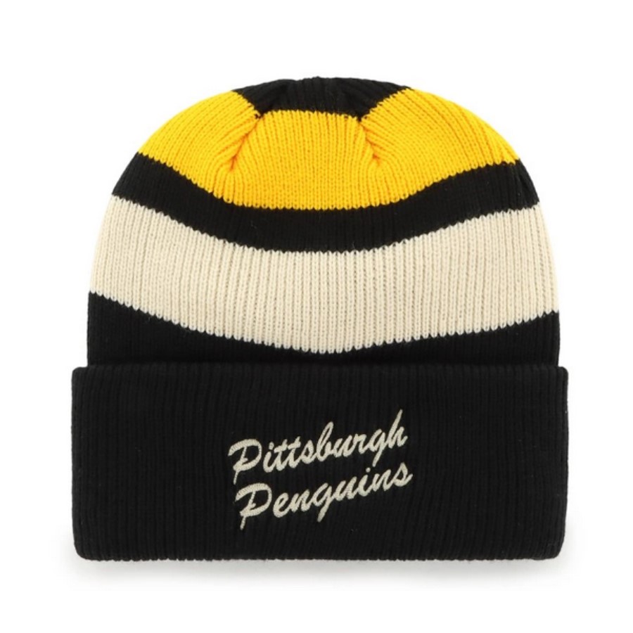 47 BRAND Zimná Čiapka CLUBHOUSE JENNINGS CUFF KNIT Pittsburgh Penguins One Size