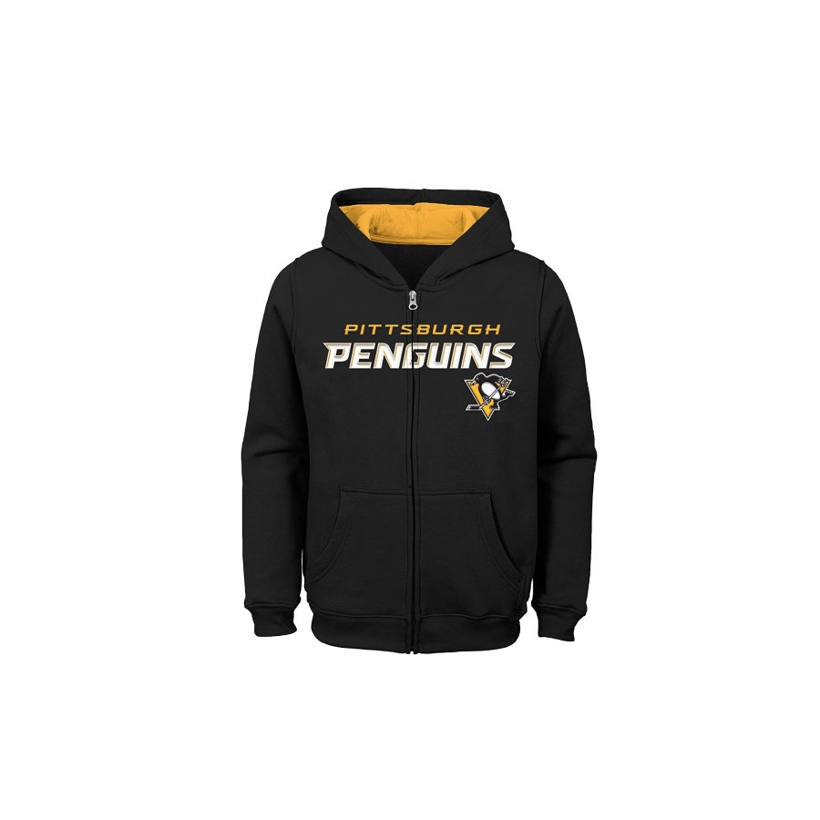 NHL Mikina STATED FULL ZIP HOODIE Pittsburgh Penguins Junior