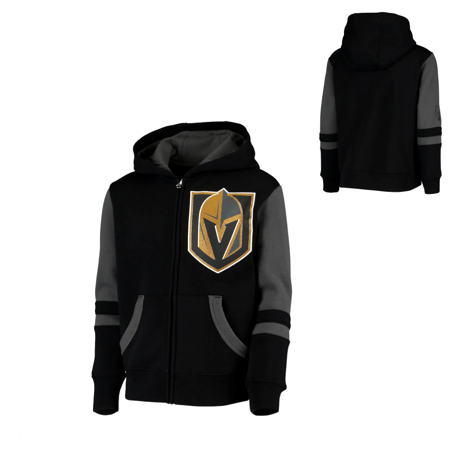 NHL Mikina FACEOFF FULL ZIP FLEECE HOODIE Vegas Golden Knights Junior