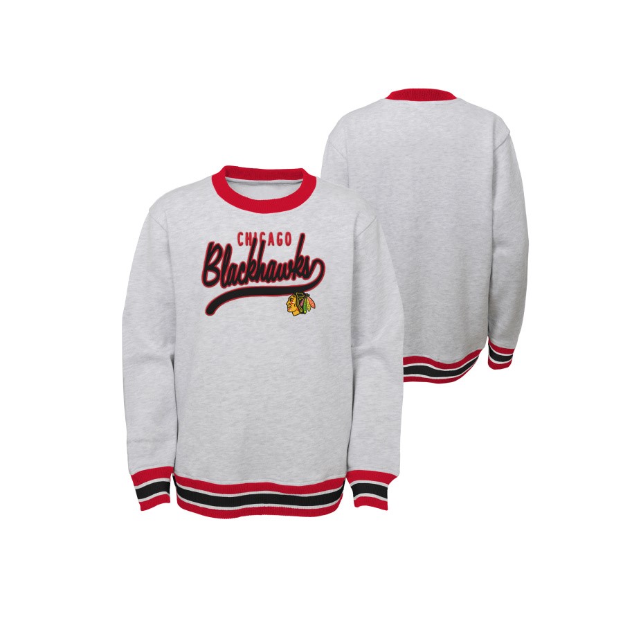 NHL Mikina LEGENDS CREW NECK PULLOVER Chicago Blackhawks Junior