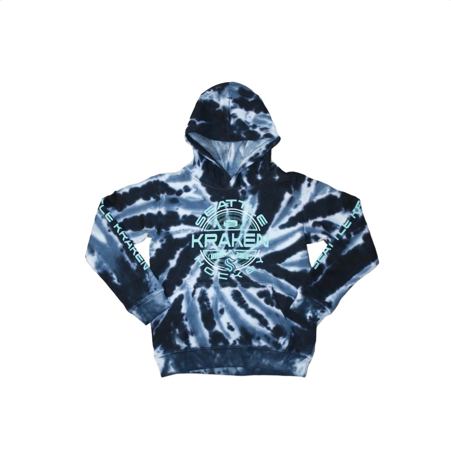 NHL Mikina MANNHATTAN TIE DYE FLEECE HOODIE Seattle Kraken Junior