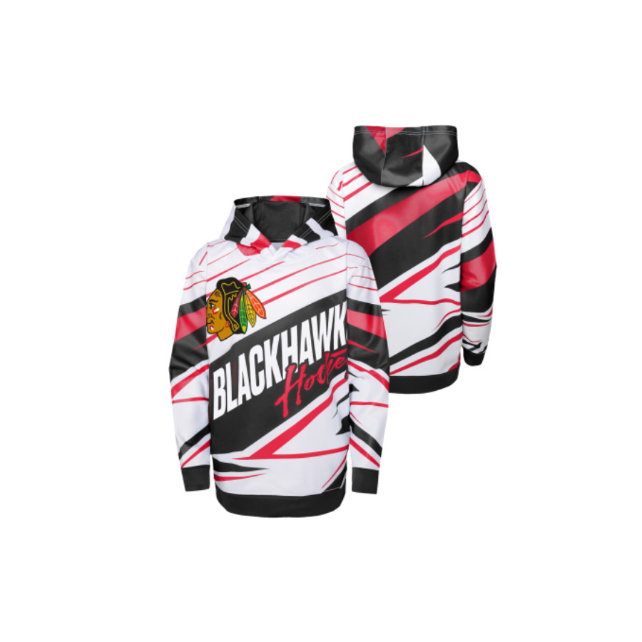 NHL Mikina ADEPT QUARTERBACK SUBLIMATED HOODIE Chicago Blackhawks Junior