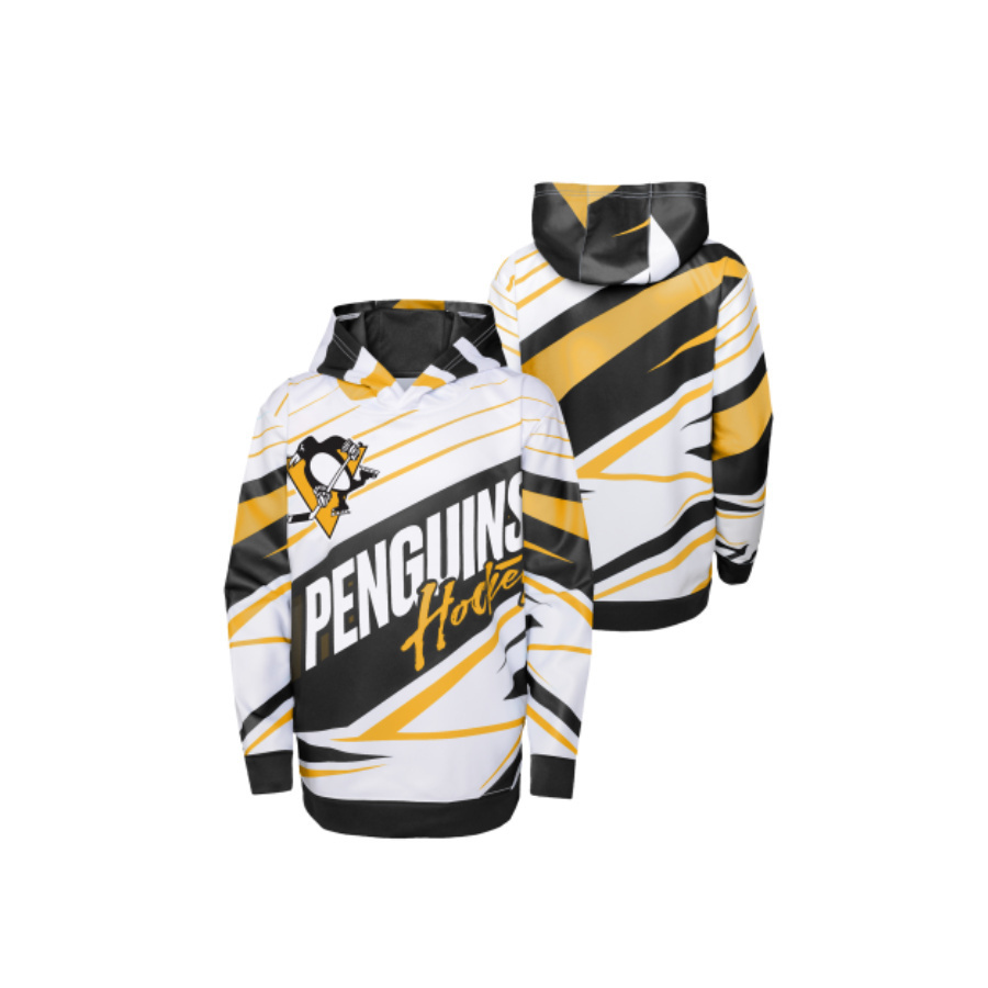 NHL Mikina ADEPT QUARTERBACK SUBLIMATED HOODIE Pittsburgh Penguins Junior