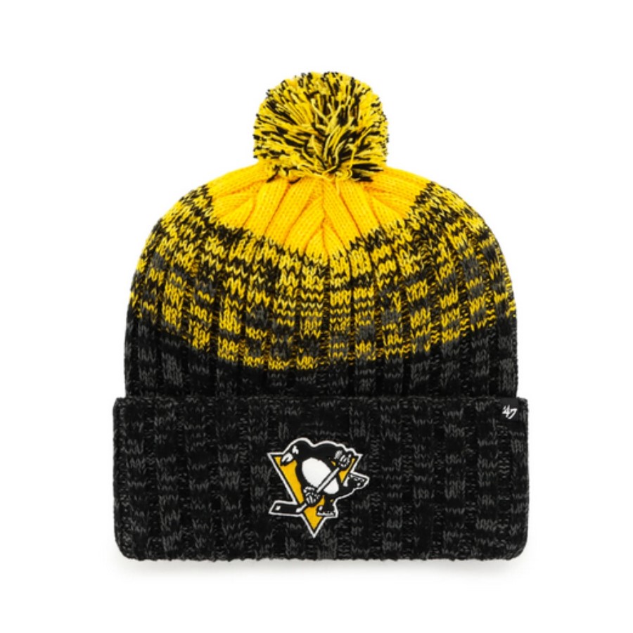 47 BRAND Zimná Čiapka CASCADE CUFF KNIT W/POM Pittsburgh Penguins One Size