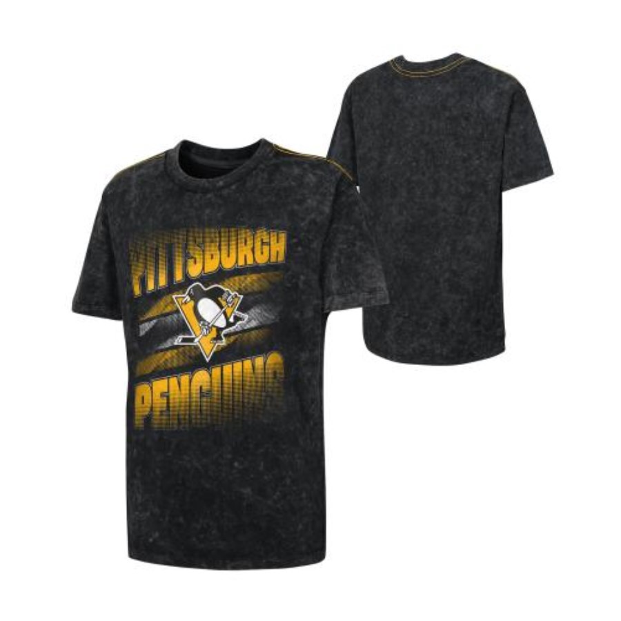 NHL Tričko FRESH MINDSET CREW NK MINERAL Pittsburgh Penguins Junior