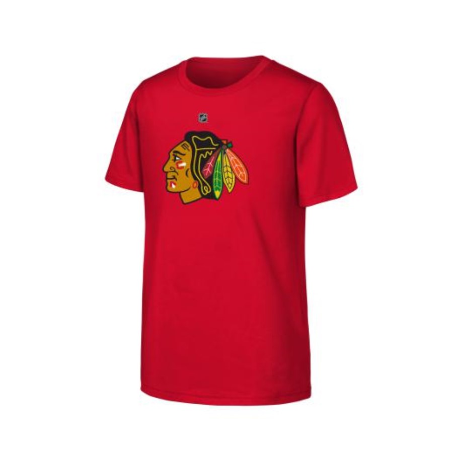 NHL Tričko PRIMARY LOGO S/S TEE Chicago Blackhawks Red Junior