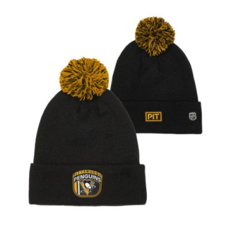 NHL Zimná Čiapka DRAFT BEANIE CUFF WITH POM Pittsburgh Penuins Junior