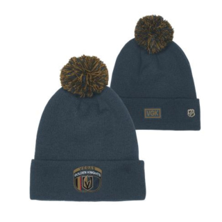 NHL Zimná Čiapka DRAFT BEANIE CUFF WITH POM Vegas Golden Knights Junior